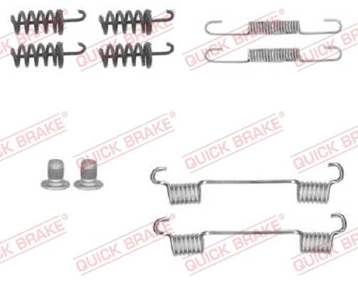 Accessory Kit, parking brake shoes
